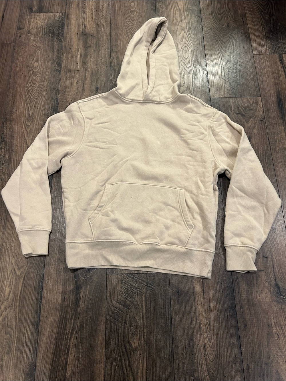 Old Navy Men’s Medium Beige Hoodie Pullover Sweatshirt